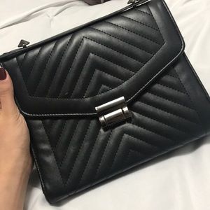 Black Chevron crossbody